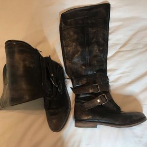 Knee High Leather Boots